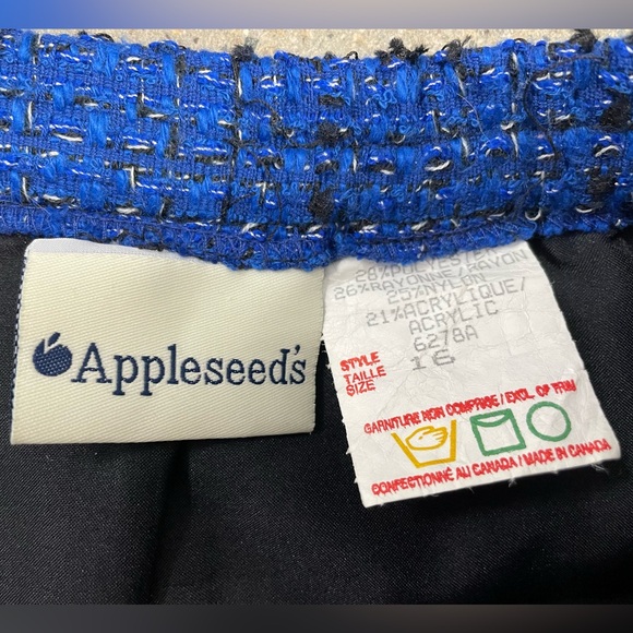 Vintage Formal or Business Casual APPLESEED 2 Piece LUXURY SUIT Blazer & Skirt - Picture 15 of 15